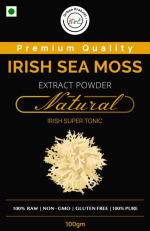 Urban Prakriti Irish Sea Moss Super food Plant based supplement Front