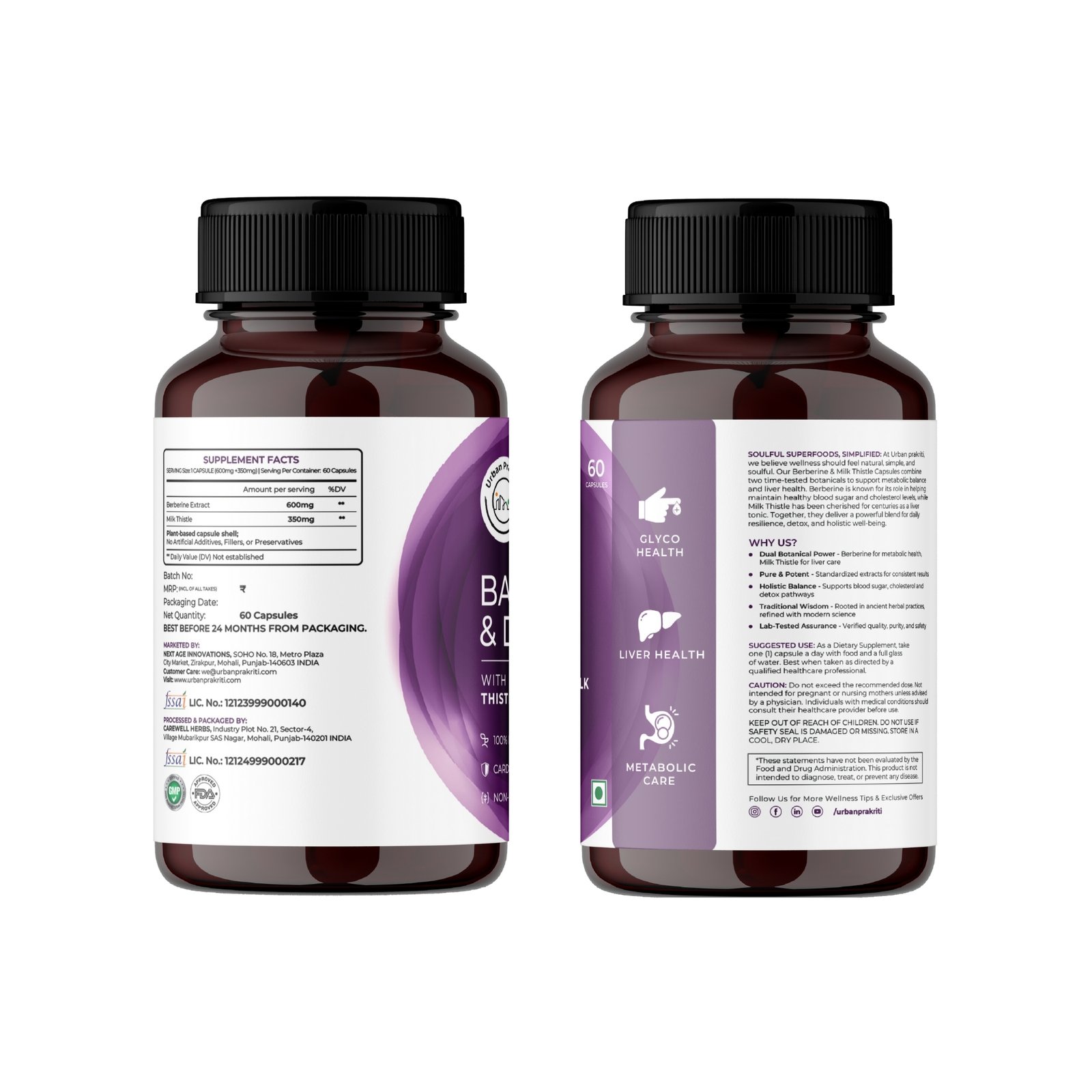 Berberine and Milk Thistle Capsules - Image 2