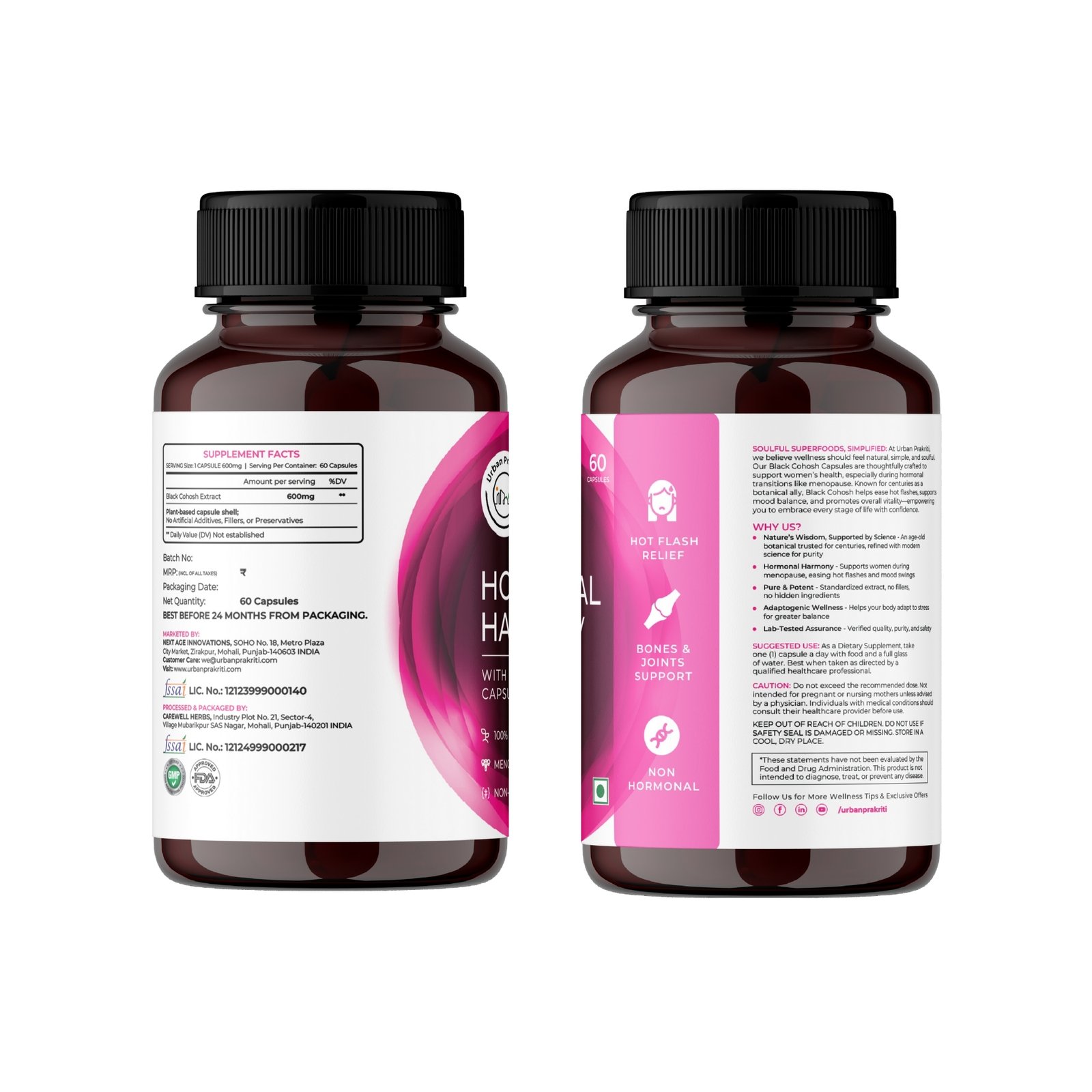 Black Cohosh 600mg Capsules | 60 Capsules - Image 2