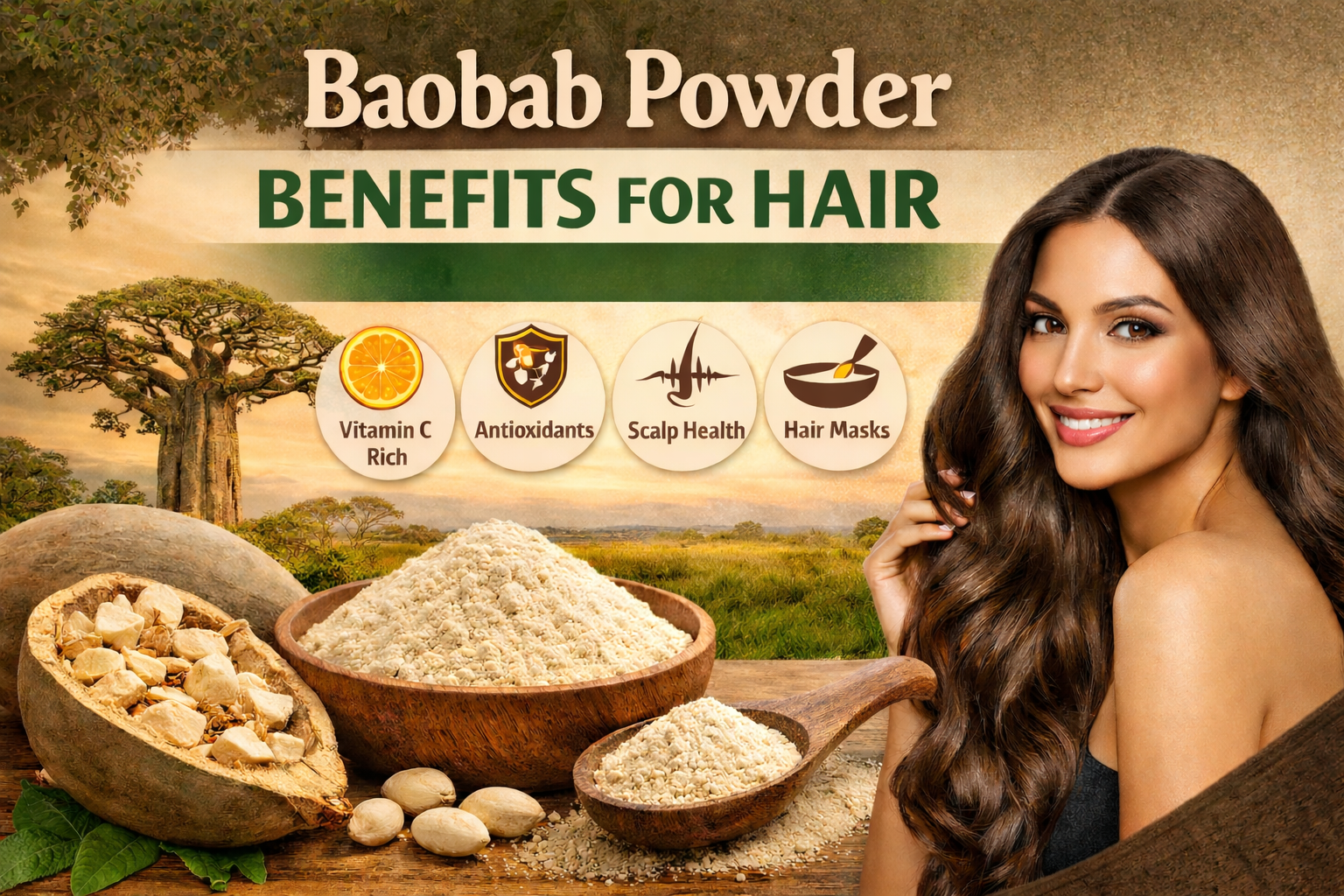 Baobab Powder Benefits for Hair
