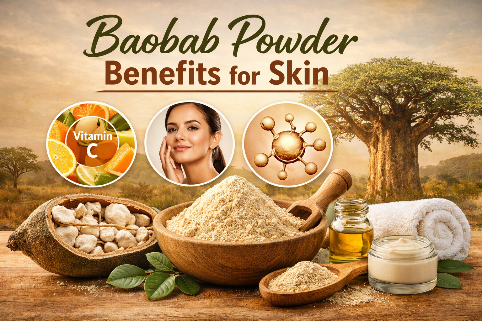 Baobab Powder Benefits for Skin