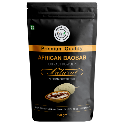 Urban Prakriti Premium African Baobab Extract Powder natural superfood pack 250g vegan and non-GMO