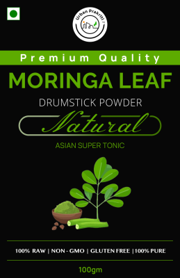 Urban Prakriti Moringa Leaf Super food Plant based supplement Front