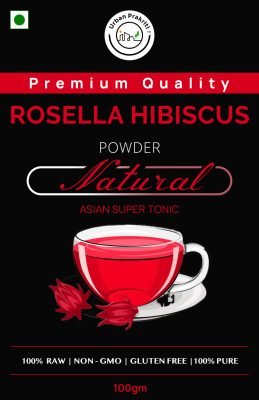 Urban Prakriti Rosella Hibiscus Super food Plant based supplement FRONT