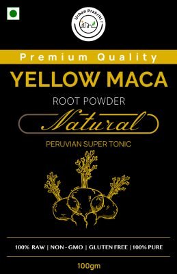Urban Prakriti Yellow Maca Super food Plant based supplement Front